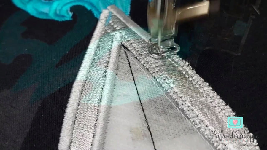 6 X 10 Flower Scissors Side Seam