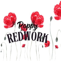 Poppies Redwork