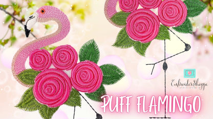 6 x 10 Puff Flamingo