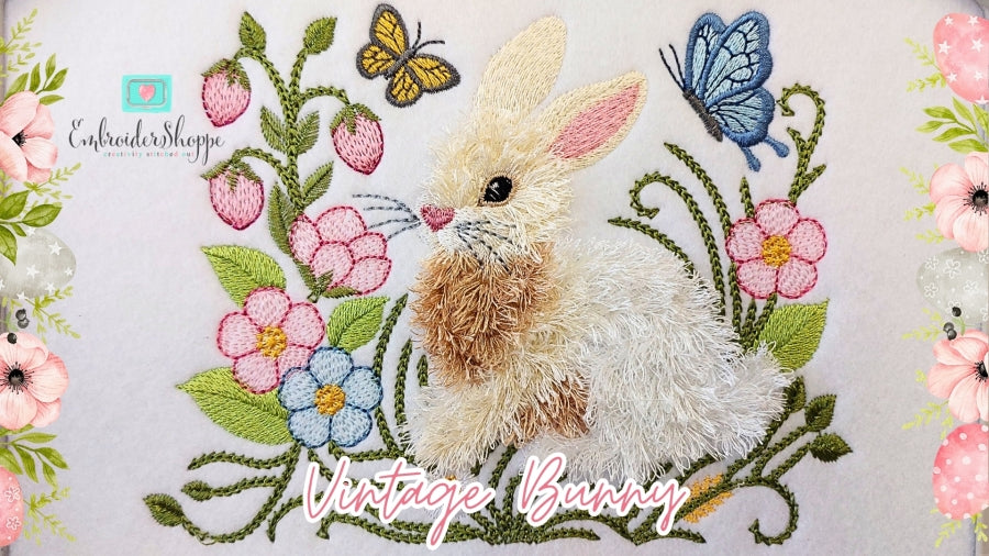 6 x 10 Vintage Bunny