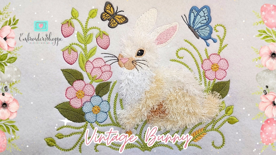 5 x 7 Vintage Bunny
