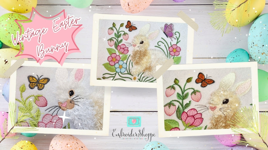 5 x 7 Vintage Bunny