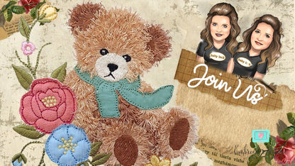 6 x 10 Scruffy Bear