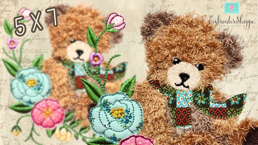 5 x 7 Scruffy Bear