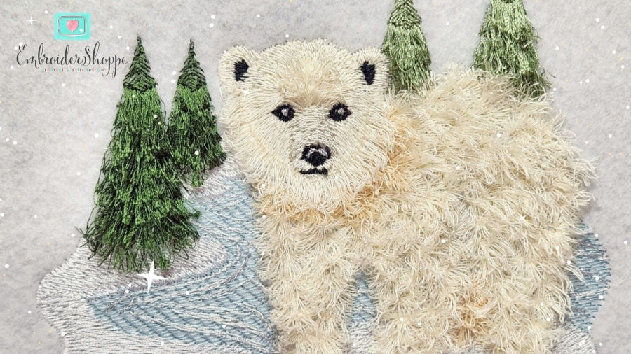 5 x 7 Fringed Frosty