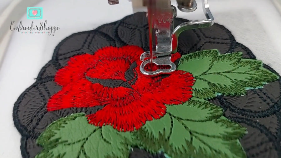 6 x 6 Rose Coaster Cutwork