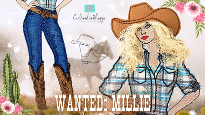 5 x 7 Cowgirl Millie