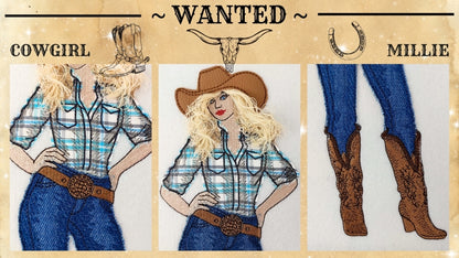 5 x 7 Cowgirl Millie