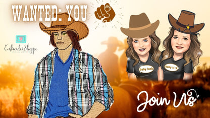 6 x 10 Cowboy Jesse