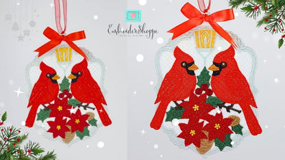 5 x 7 Cardinal Ornament