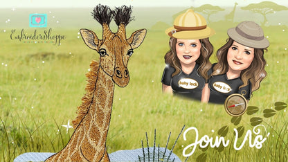 5 x 7 Stretch The Giraffe