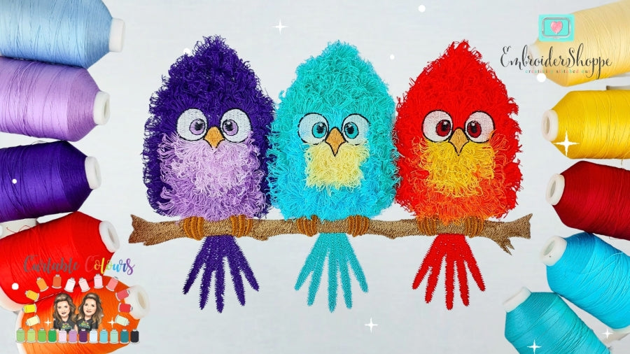 6 x 10 Funky Feathers