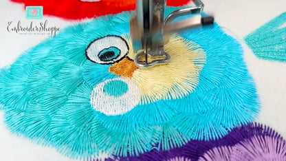6 x 10 Funky Feathers