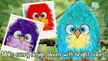 6 x 10 Funky Feathers