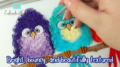 5 x 7 Funky Feathers