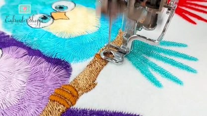 5 x 7 Funky Feathers