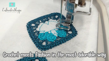 Granny Square Earrings