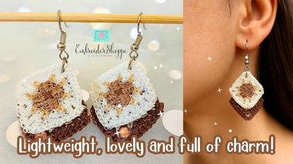 Granny Square Earrings