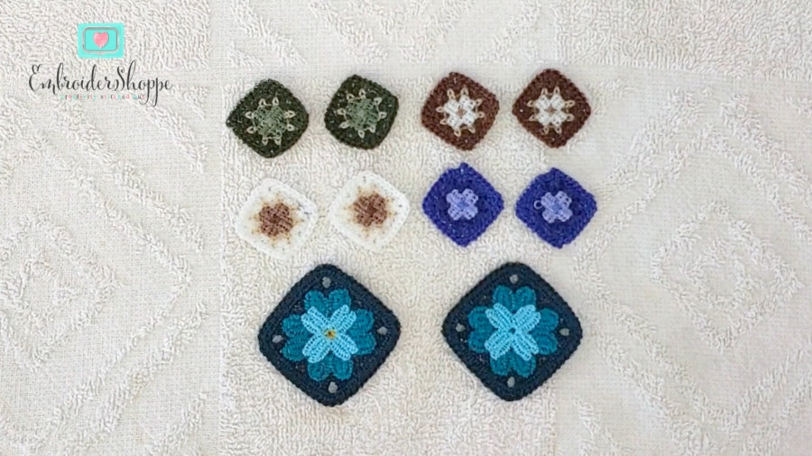 Granny Square Earrings