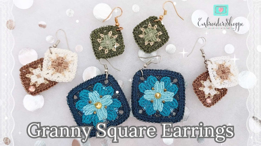Granny Square Earrings
