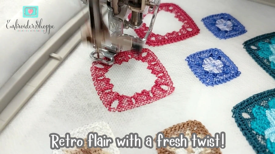 Granny Square Earrings
