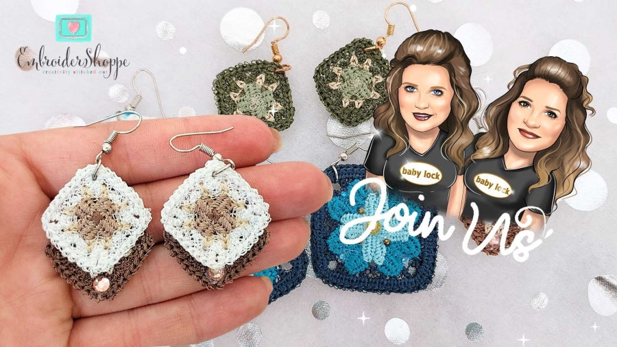 Granny Square Earrings