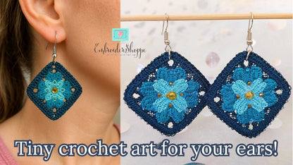 Granny Square Earrings