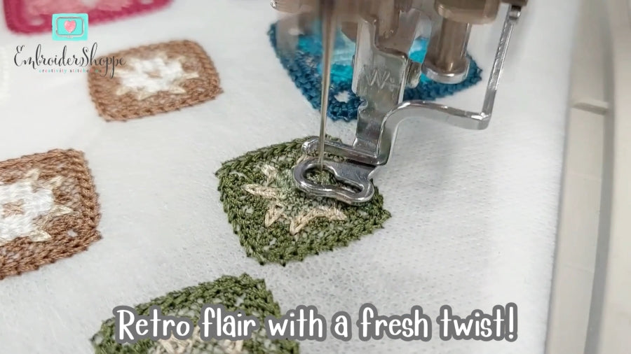 Granny Square Earrings