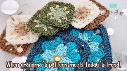 Granny Square Earrings