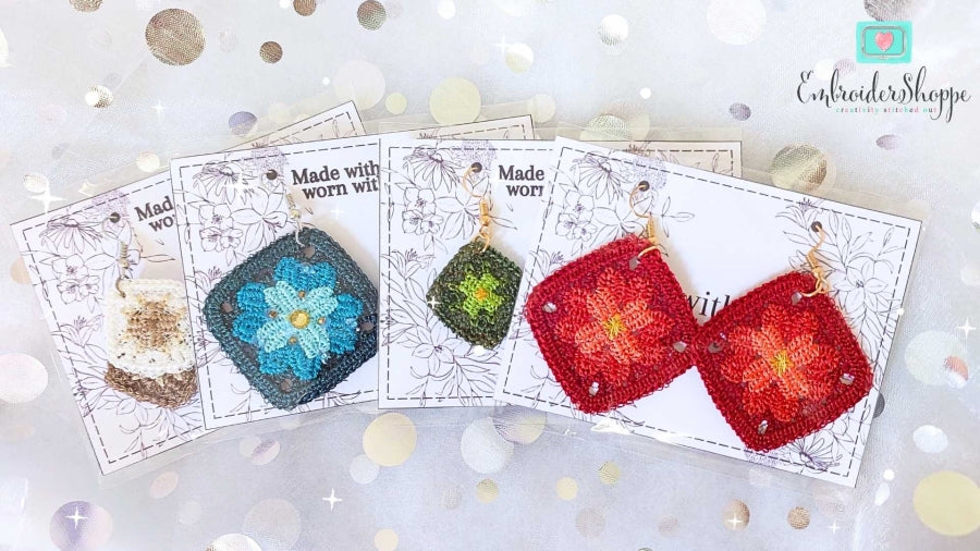 Granny Square Earrings