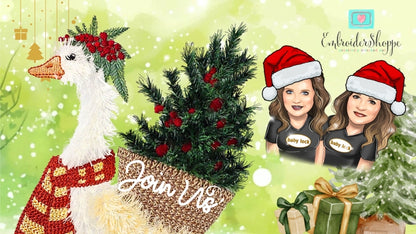 6 x 10 Christmas Gertie