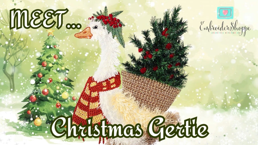 6 x 10 Christmas Gertie