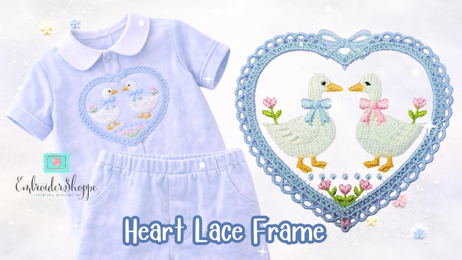 5 x 7 Heart Lace Frame 