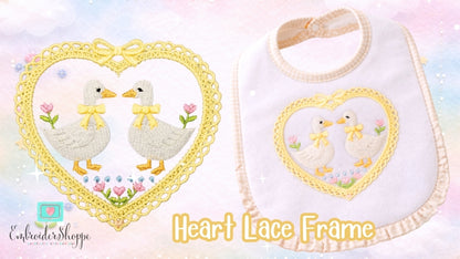 5 x 7 Heart Lace Frame 