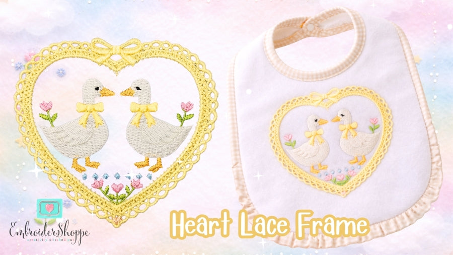 4 x 6 Heart Lace Frame 
