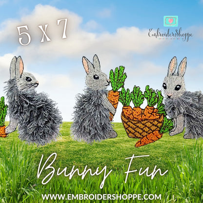 5 x 7 Bunny Fun