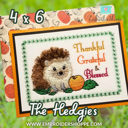 4 x 6 The Hedgies