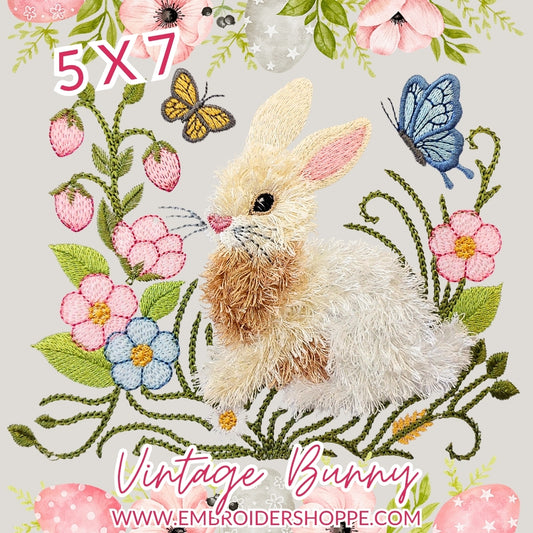 5 x 7 Vintage Bunny