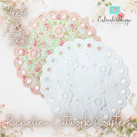 Richelieu Cutwork Coasters