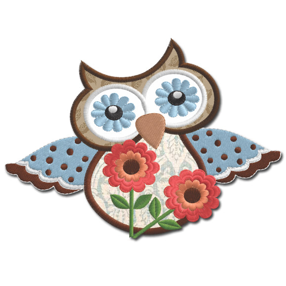 Owl 4 Applique 5x7