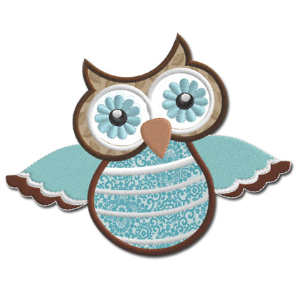 Owl 5 Applique 5x7