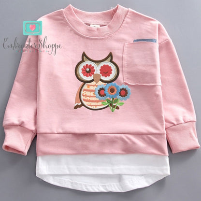Owl 9 Applique 5x7