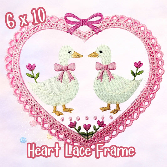 6 x 10 Heart Lace Frame