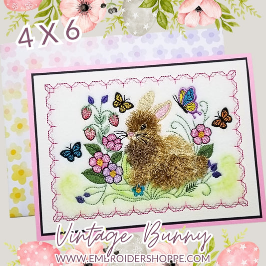 4 x 6 Vintage Bunny