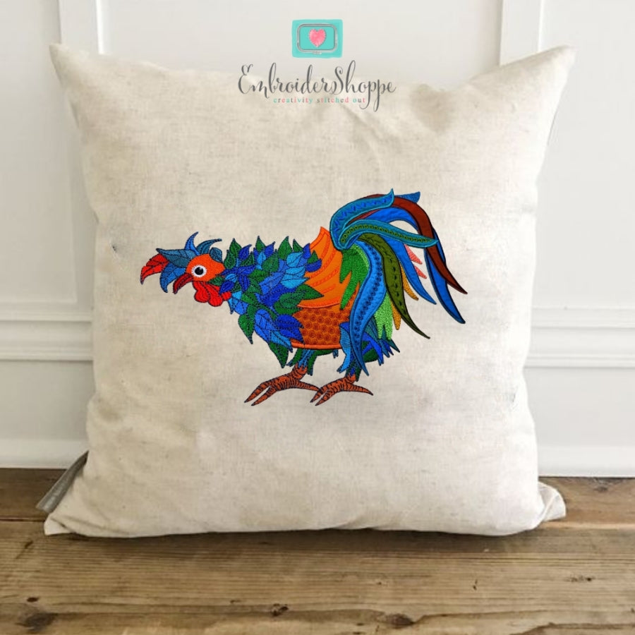 Whimsical Rooster 7x11