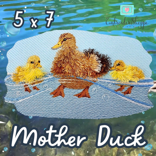 5 x 7 Mother Duck