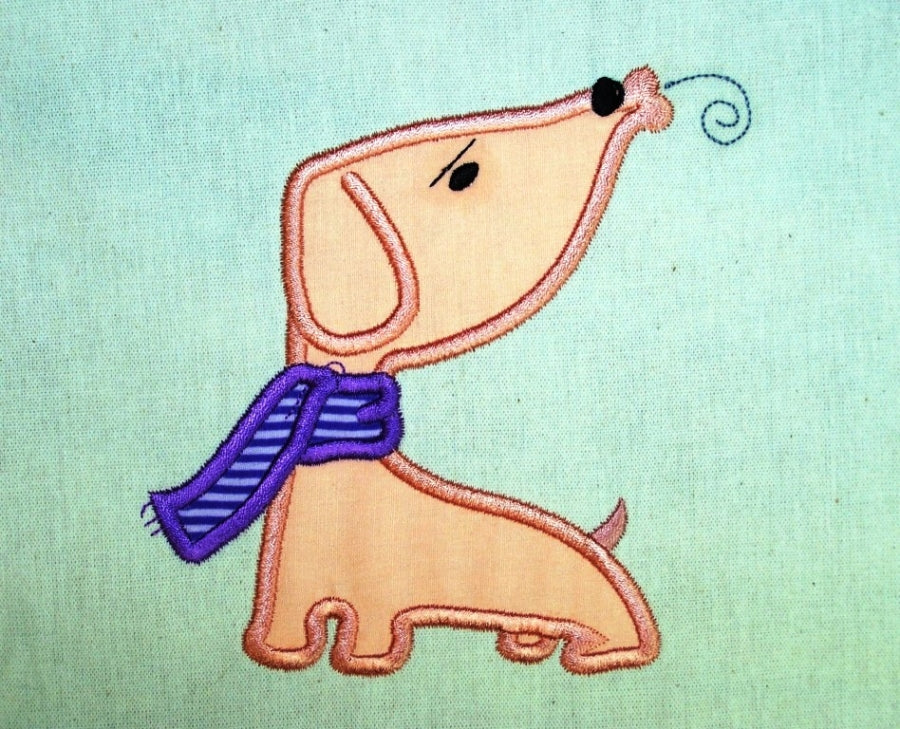 Blow Me A Kiss Dog Applique