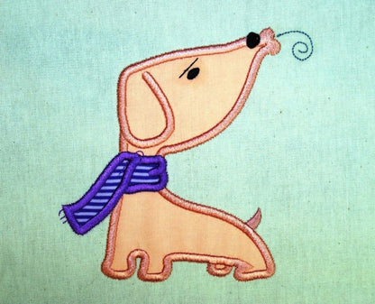 Blow Me A Kiss Dog Applique