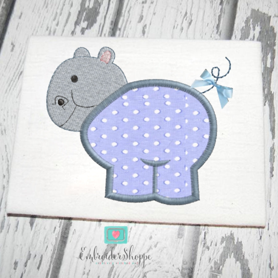 Hippo Applique