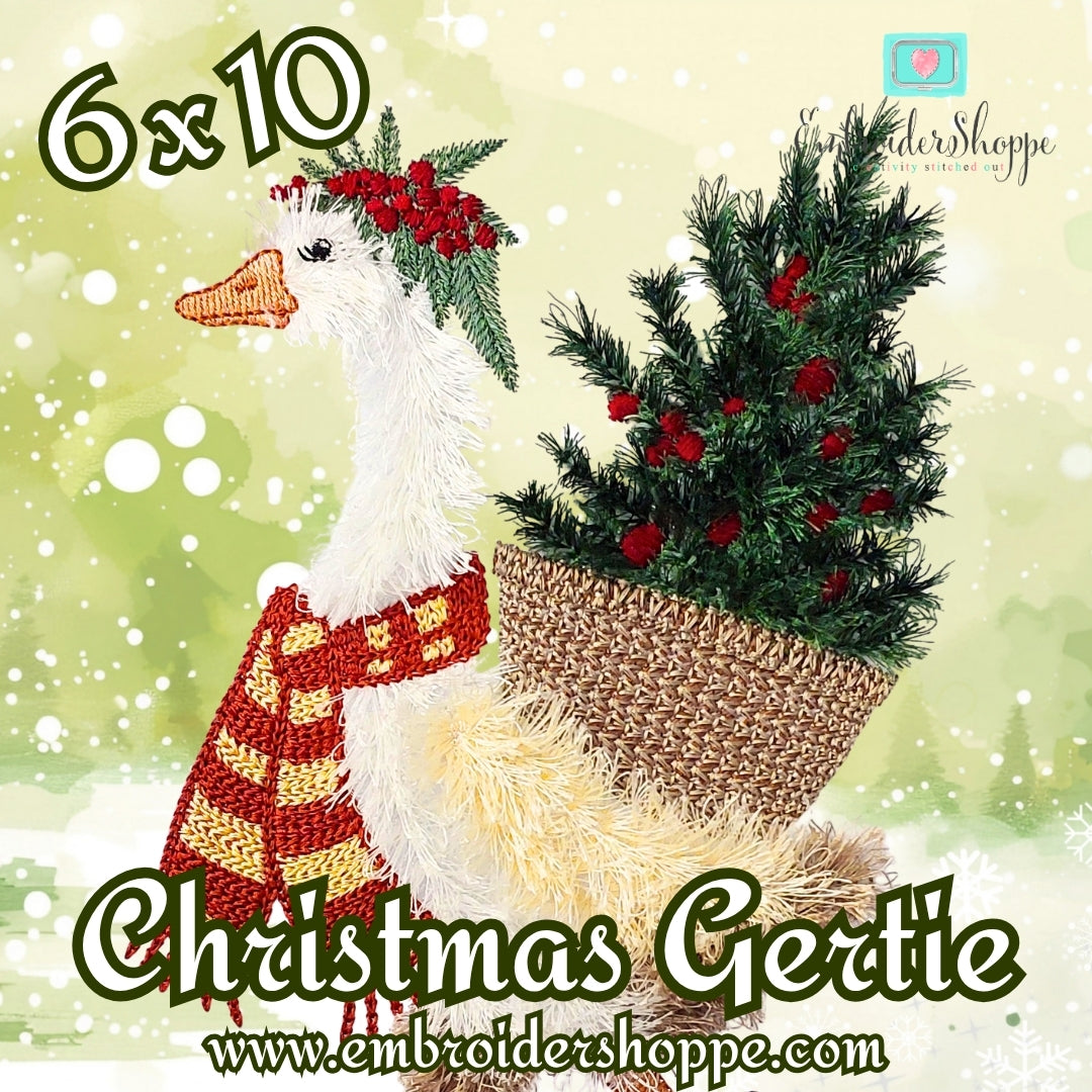 6 x 10 Christmas Gertie